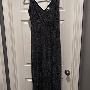 Elegant Black Glitter Jumpsuit